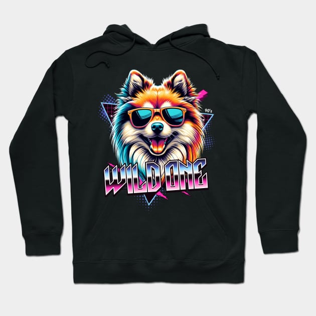 Wild One Finnish Spitz Dog Hoodie by Miami Neon Designs